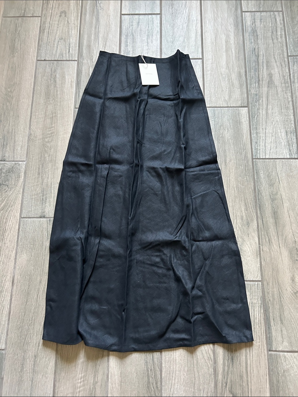 Womens Black A-Line Maxi Skirt